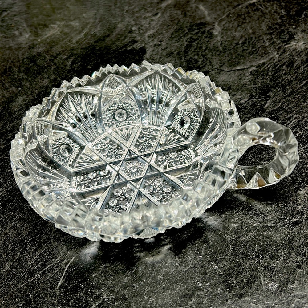 Antique Nucut Imperial Glass Nappy Dish